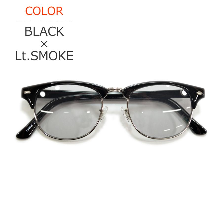 サングラス メンズ レディース UVカット  伊達メガネ サーモント ブロウ クラブマスター 色付き 薄い色 カラーレンズ | MERRY PLEASURE | 08