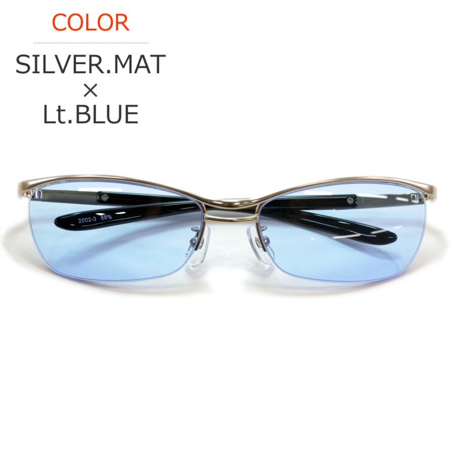 サングラス メンズ レディース UVカット  伊達メガネ 色付き 薄い色 カラーレンズ ちょい悪 オラオラ系 強面 | MERRY PLEASURE | 07
