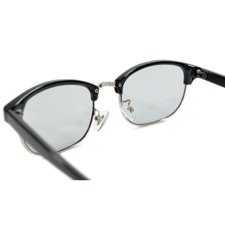 サングラス メンズ レディース UVカット  伊達メガネ クラブマスタータイプ 色付き 薄い色 カラーレンズ | MERRY PLEASURE | 12