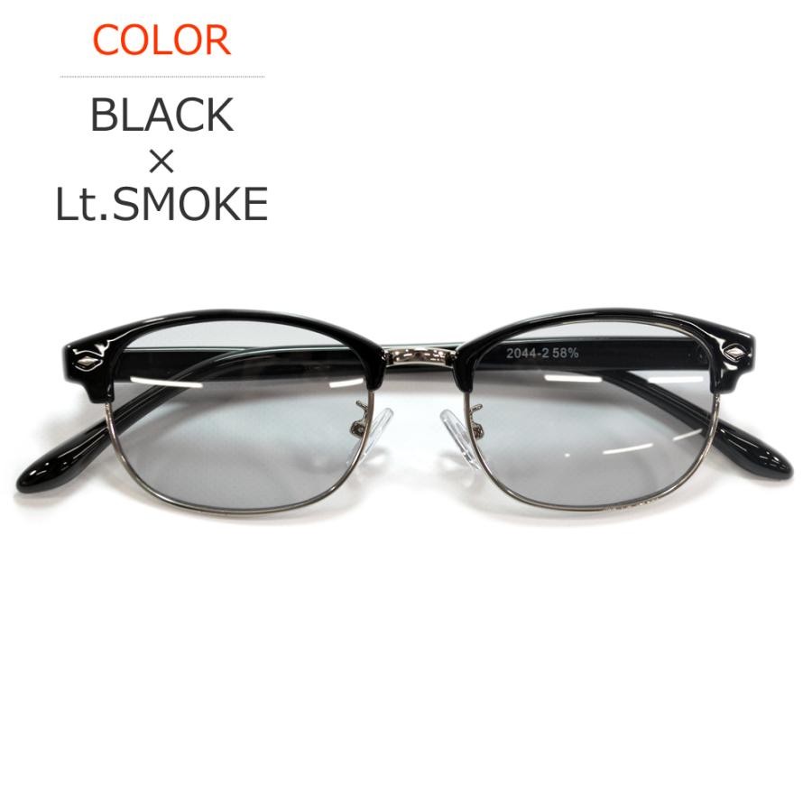 サングラス メンズ レディース UVカット  伊達メガネ クラブマスタータイプ 色付き 薄い色 カラーレンズ | MERRY PLEASURE | 06