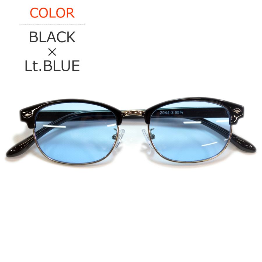 サングラス メンズ レディース UVカット  伊達メガネ クラブマスタータイプ 色付き 薄い色 カラーレンズ | MERRY PLEASURE | 07