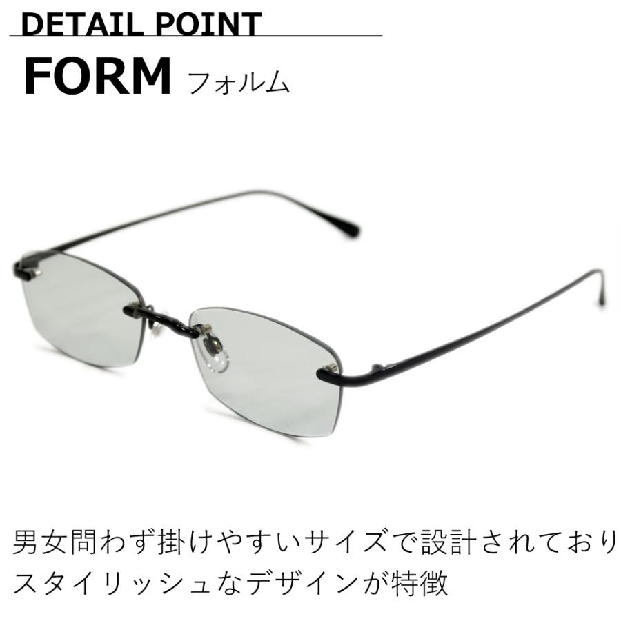 サングラス メンズ レディース UVカット 伊達メガネ ツーポイント 縁なし リムレス オーバル 超軽量 重さ18g 色付き 薄い色 カラーレンズ | MERRY PLEASURE | 15