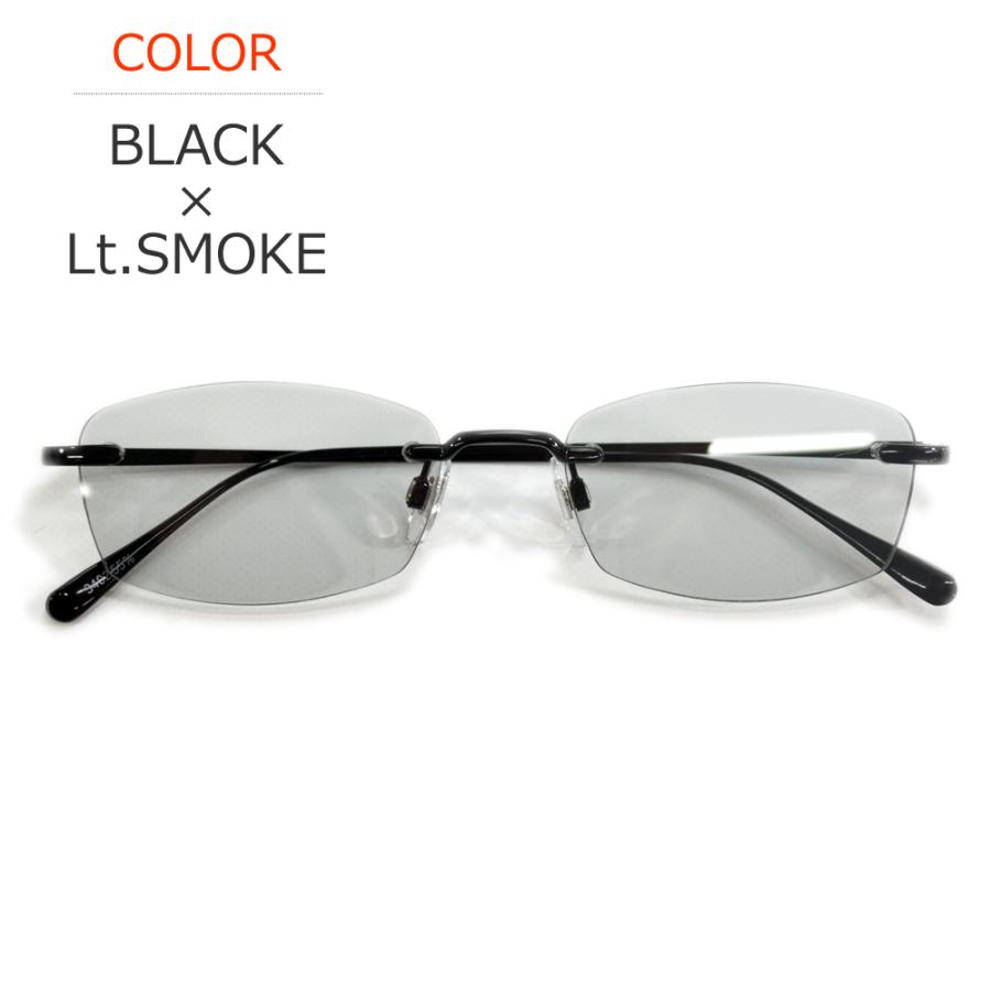 サングラス メンズ レディース UVカット 伊達メガネ ツーポイント 縁なし リムレス オーバル 超軽量 重さ18g 色付き 薄い色 カラーレンズ | MERRY PLEASURE | 09