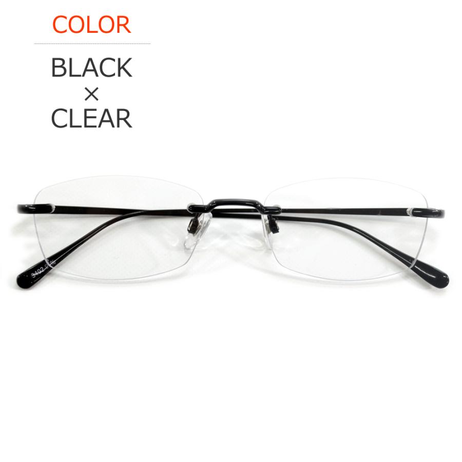 サングラス メンズ レディース UVカット 伊達メガネ ツーポイント 縁なし リムレス オーバル 超軽量 重さ18g 色付き 薄い色 カラーレンズ | MERRY PLEASURE | 04