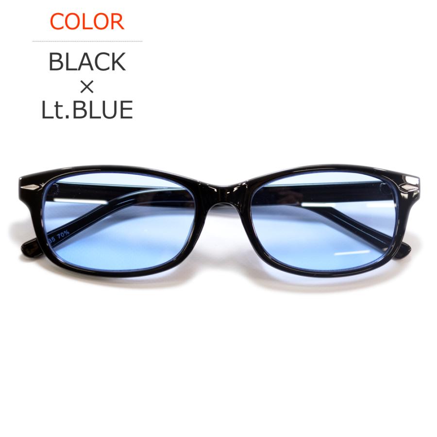 サングラス メンズ レディース UVカット  伊達メガネ オーバル スクエア 色付き 薄い色 カラーレンズ | MERRY PLEASURE | 07