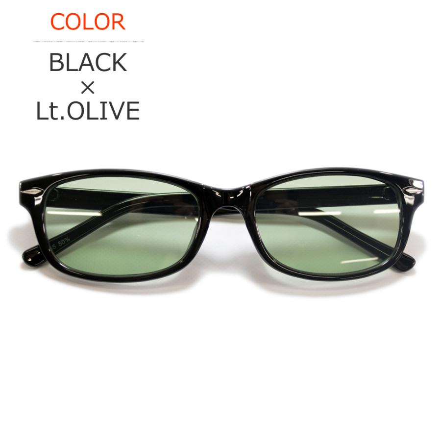 サングラス メンズ レディース UVカット  伊達メガネ オーバル スクエア 色付き 薄い色 カラーレンズ | MERRY PLEASURE | 08