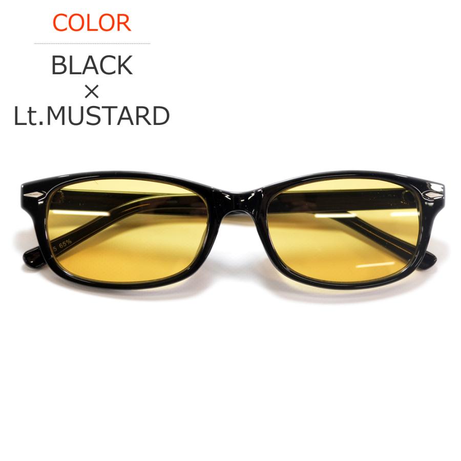 サングラス メンズ レディース UVカット  伊達メガネ オーバル スクエア 色付き 薄い色 カラーレンズ | MERRY PLEASURE | 09