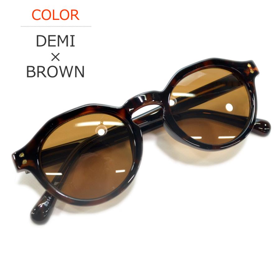 サングラス メンズ レディース UVカット 伊達メガネ クラウンパント 丸メガネ ボストン 色付き 薄い色 カラーレンズ | MERRY PLEASURE | 02