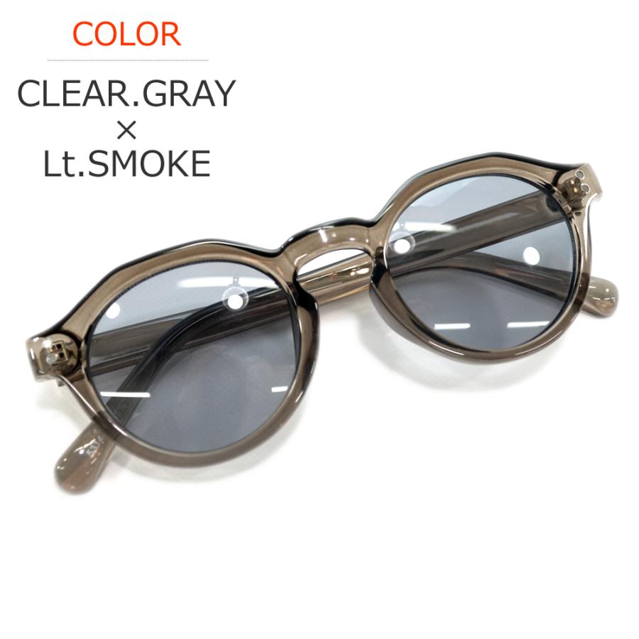 サングラス メンズ レディース UVカット 伊達メガネ クラウンパント 丸メガネ ボストン 色付き 薄い色 カラーレンズ | MERRY PLEASURE | 03