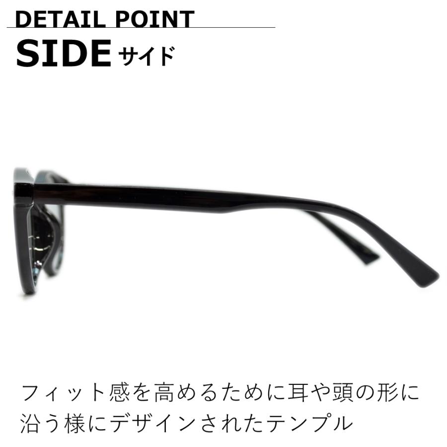 サングラス メンズ レディース UVカット 伊達メガネ 丸メガネ ボストン 色付き 薄い色 カラーレンズ | MERRY PLEASURE | 09