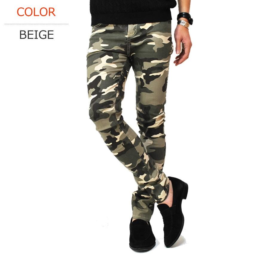 迷彩 パンツ メンズ スキニー カモフラ ズボン Mcb0025 Merry 通販 Yahoo ショッピング