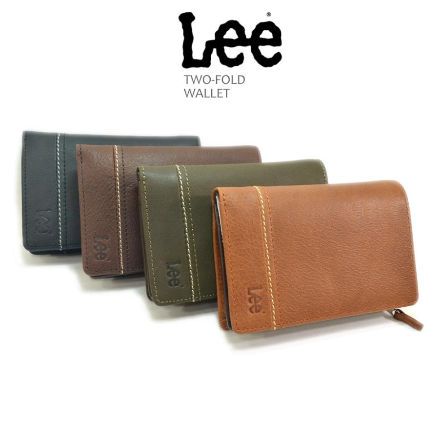 Lee（リー） ボンデットレザー L字ファスナー ウォレット 二つ折り財布