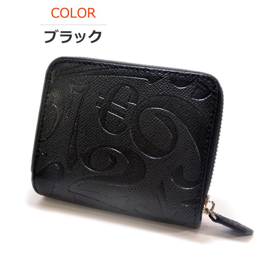モノグラム二つ折り財布 全2色】 フランク三浦 二つ折り財布 ラウンドジップ モノグラム