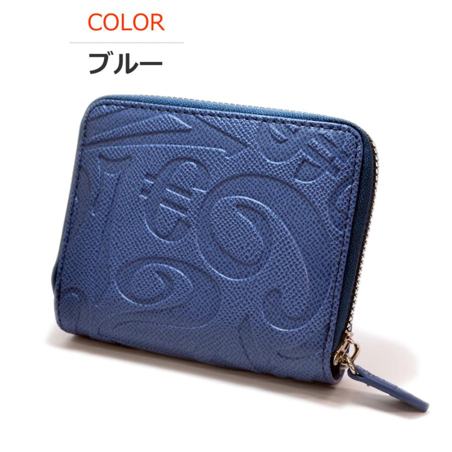 全2色】 フランク三浦 二つ折り財布 ラウンドジップ モノグラム
