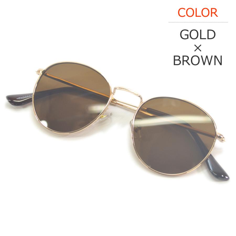 サングラス 伊達メガネ メンズ レディース UVカット ボストン ラウンド 丸メガネ ライトカラーレンズ 薄い色 色付き 全7色 | MERRY PLEASURE | 13