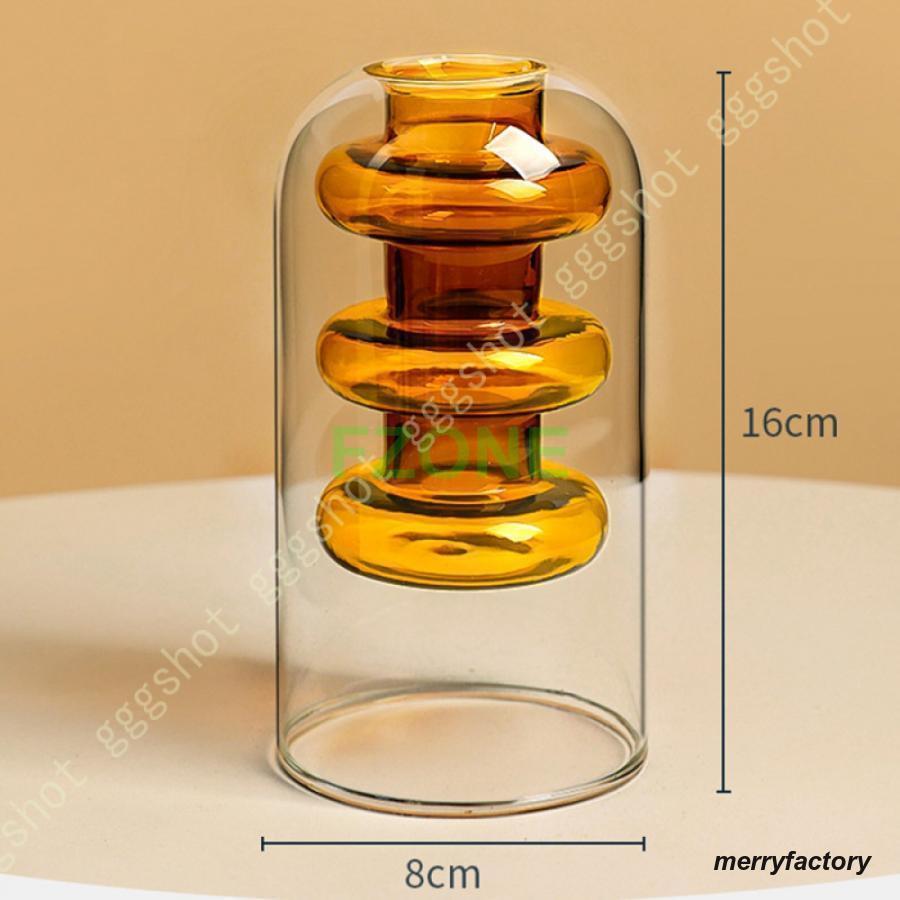 花瓶 一輪挿し ガラス フラワーベース デザイン 北欧 透明 シンプル おしゃれ インテリア 生け花 花器 母の日 プレゼント 実用的 ギフト 置物 雑貨 かわいい｜merryfactory｜15