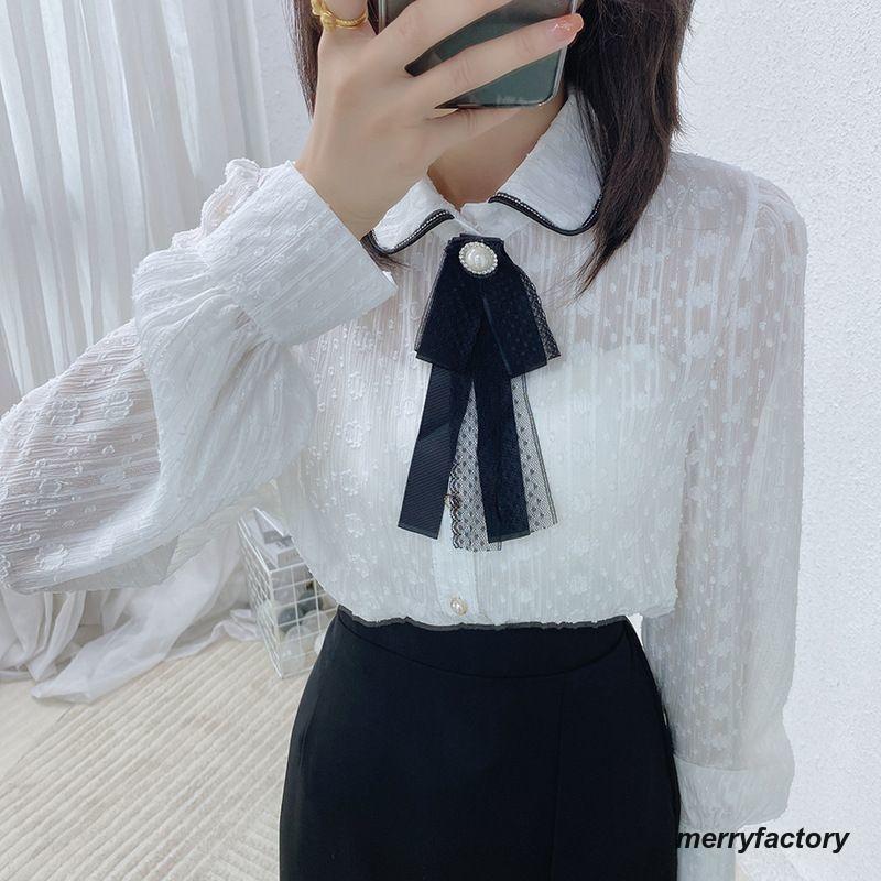 ブラウス レディース 婦人服 シャツ トップス 襟付き 丸襟 グログラン  