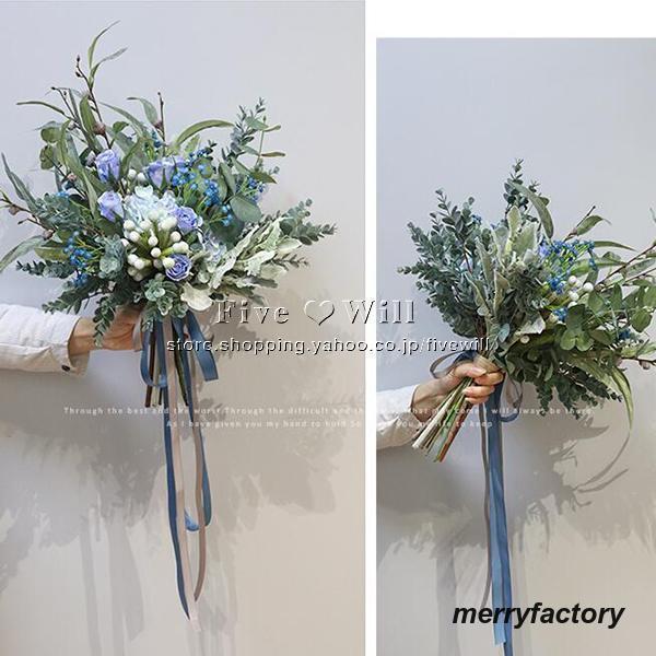 ◆ウエディングブーケ 結婚式 ローズ 造花 ウェディング用 アレンジメント 花嫁 披露宴 安い 手作り キット ブライダルブーケ ジュエリー 