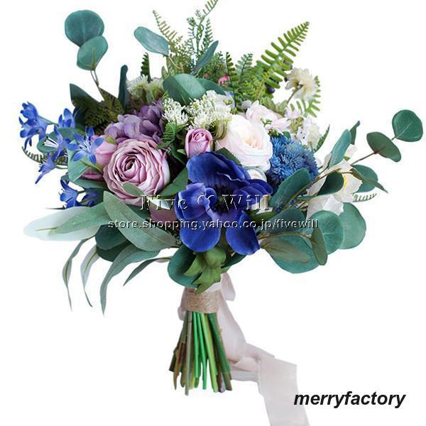【訳あり品】 ◆ウエディングブーケ 結婚式 ローズ 造花 ウェディング用 アレンジメント 花嫁 披露宴 安い 手作り キット ブライダルブーケ ジュエリー 【X2366899628】(12974円)