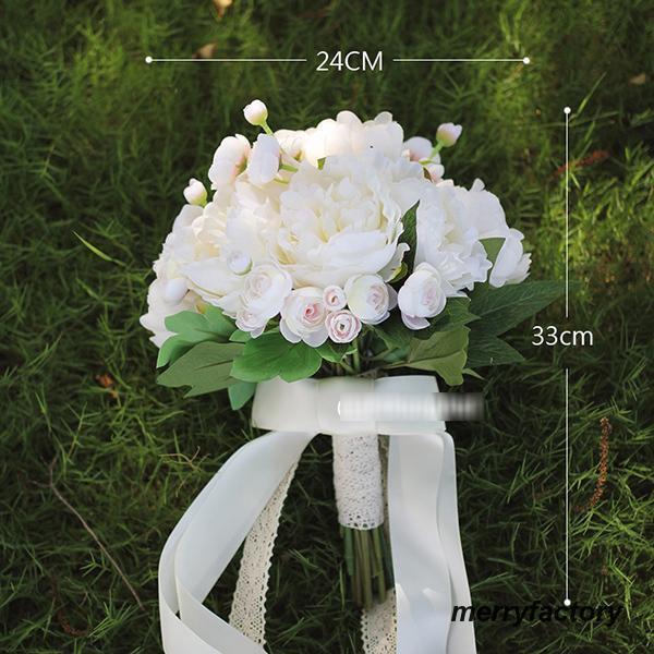 ◆ウエディングブーケ 結婚式 ローズ 造花 ウェディング用 アレンジメント 花嫁 披露宴 安い 手作り キット ブライダルブーケ ジュエリー 