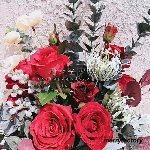 ◆ウエディングブーケ 結婚式 ローズ 造花 ウェディング用 アレンジメント 花嫁 披露宴 安い 手作り キット ブライダルブーケ ジュエリー 