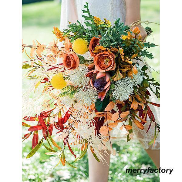 ◆ウエディングブーケ 結婚式 ローズ 造花 ウェディング用 アレンジメント 花嫁 披露宴 安い 手作り キット ブライダルブーケ ジュエリー 