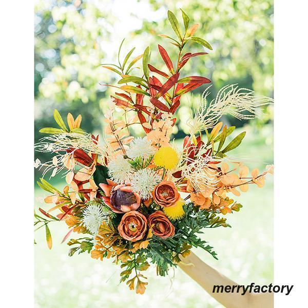 ◆ウエディングブーケ 結婚式 ローズ 造花 ウェディング用 アレンジメント 花嫁 披露宴 安い 手作り キット ブライダルブーケ ジュエリー 