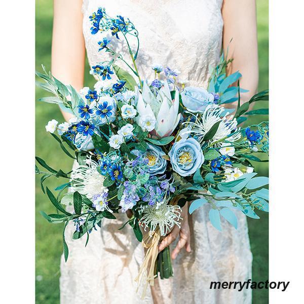 ◆ウエディングブーケ 結婚式 ローズ 造花 ウェディング用 アレンジメント 花嫁 披露宴 安い 手作り キット ブライダルブーケ ジュエリー 