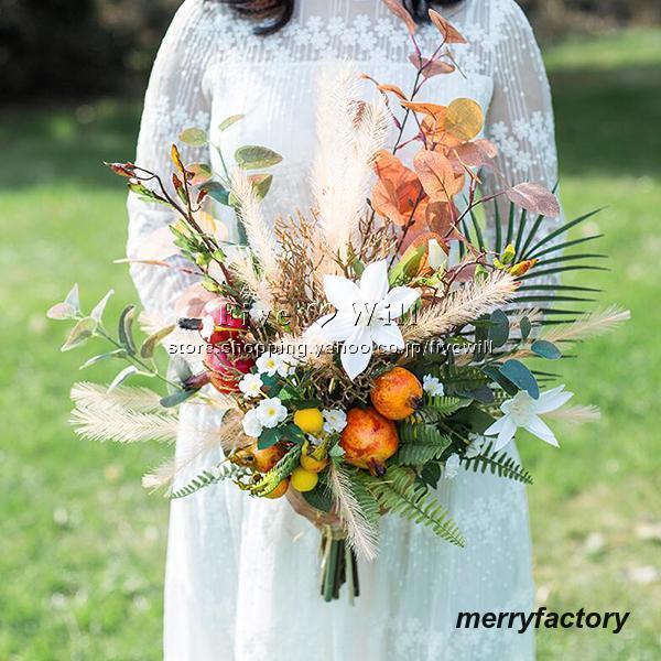 ◆ウエディングブーケ 結婚式 ローズ 造花 ウェディング用 アレンジメント 花嫁 披露宴 安い 手作り キット ブライダルブーケ ジュエリー 