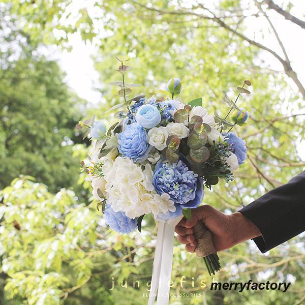 公式 グッズ ◆ウエディングブーケ 結婚式 ローズ 造花 ウェディング用 アレンジメント 花嫁 披露宴 安い 手作り キット ブライダルブーケ ジュエリー 【2003100238】(10980円)