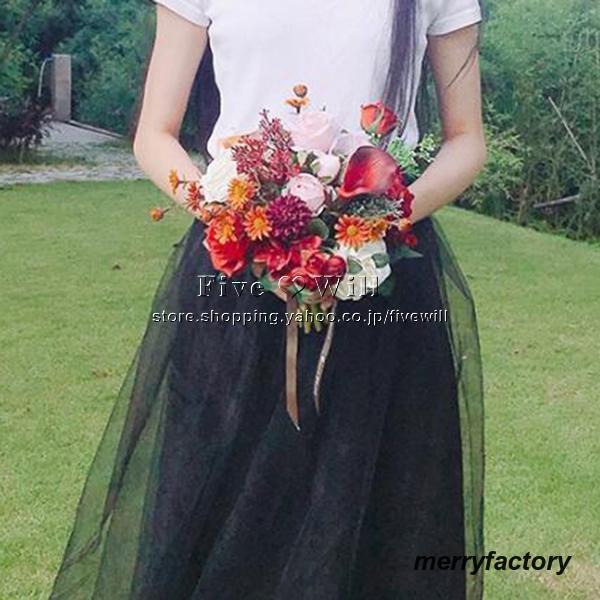 ◆ウエディングブーケ 結婚式 ローズ 造花 ウェディング用 アレンジメント 花嫁 披露宴 安い 手作り キット ブライダルブーケ ジュエリー 