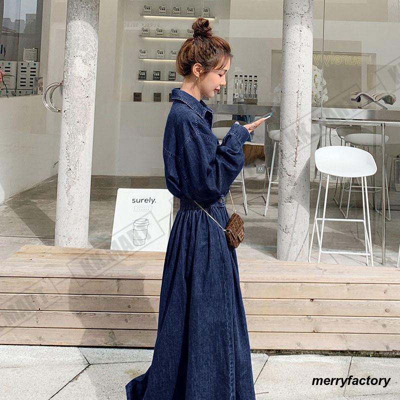 デニムワンピース 長袖 春服 秋物 前ボタン 前開き デニム デニムワンピース 長袖 春服 秋物 前ボタン 前開き デニム
