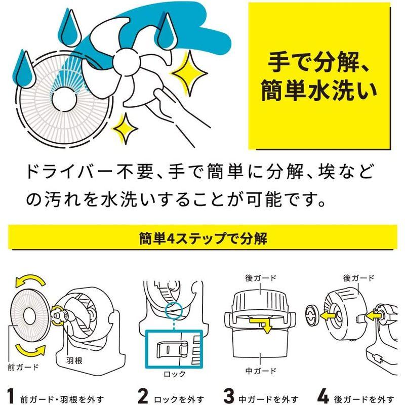 大流行中！ドウシシャ サーキュレーター DC 18? ライトグレー 首振り
