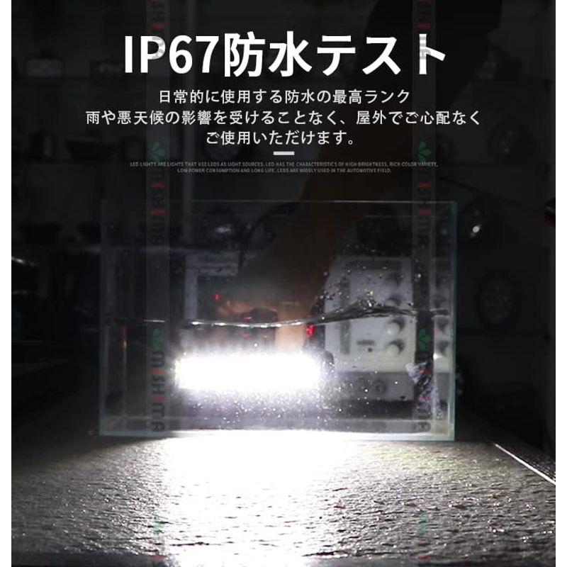 作業灯 10台セット ワークライト 20W フォークリフト 重機 船 20W6連 フォグランプ20W 48v対応 広角 LED デッキライト - 7