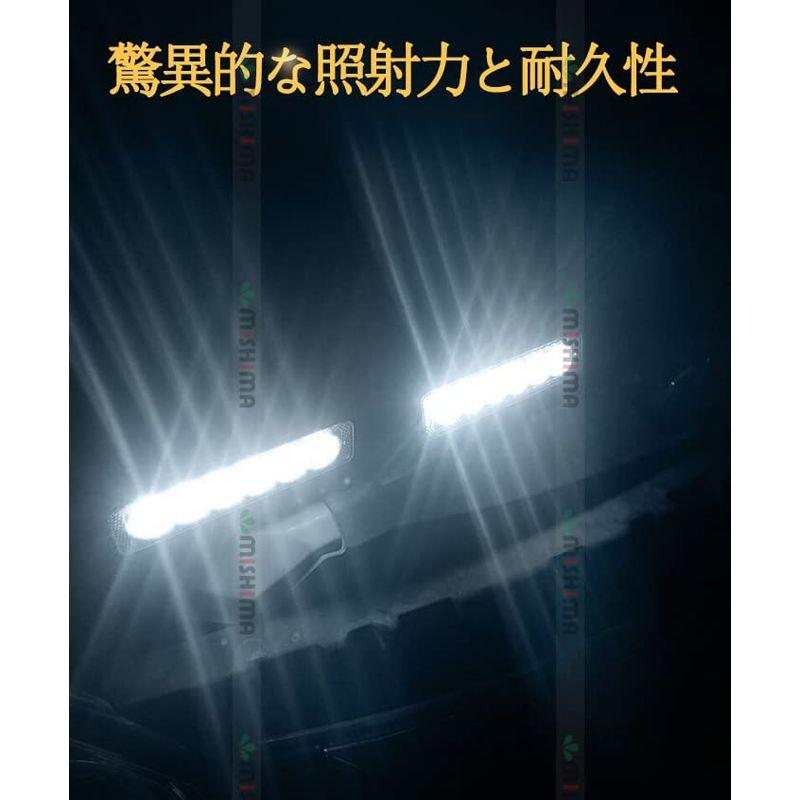 作業灯　5台セット　ワークライト　20W　船　重機　20W6連　48v対応　広角　LED　フォークリフト　フォグランプ20W　デッキライト