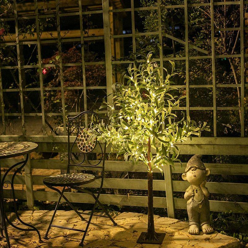 Hairui オリーブ LED イルミネーション ツリー ledライト クリスマス 結婚式 120cm フェイクグリーン 観葉植物 ストリン オリーブ LED イルミネーション ツリー ledライト クリスマス 結婚式 120cm フェイクグリーン 観葉植物 ストリン