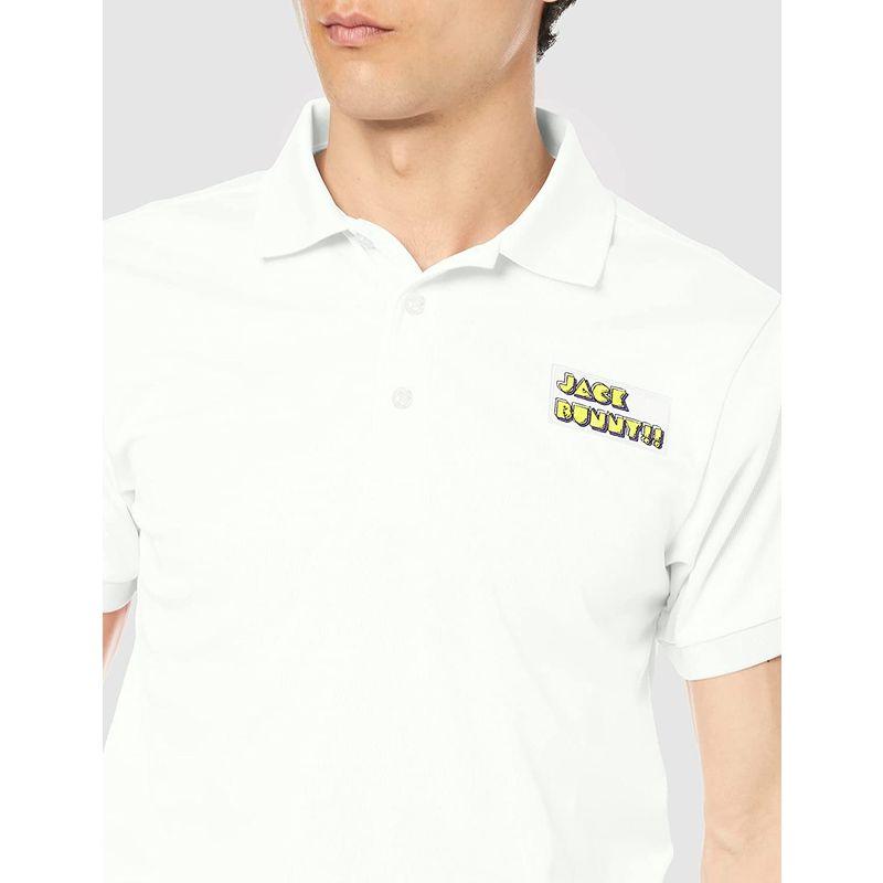 ゴルフウェア ジャックバニー メンズ 半袖 ポロシャツ パックマンコラボレーション(吸水速乾性・接触冷感性) / ゴルフ ウェア / 262-216042 5cm SIZE 肩幅 袖丈 身幅 着丈 ジャックバニー メンズ 半袖 ポロシャツ パックマンコラボレーション 吸水速乾性 接触冷感性 ゴルフ ウェア 100% ポリエステル