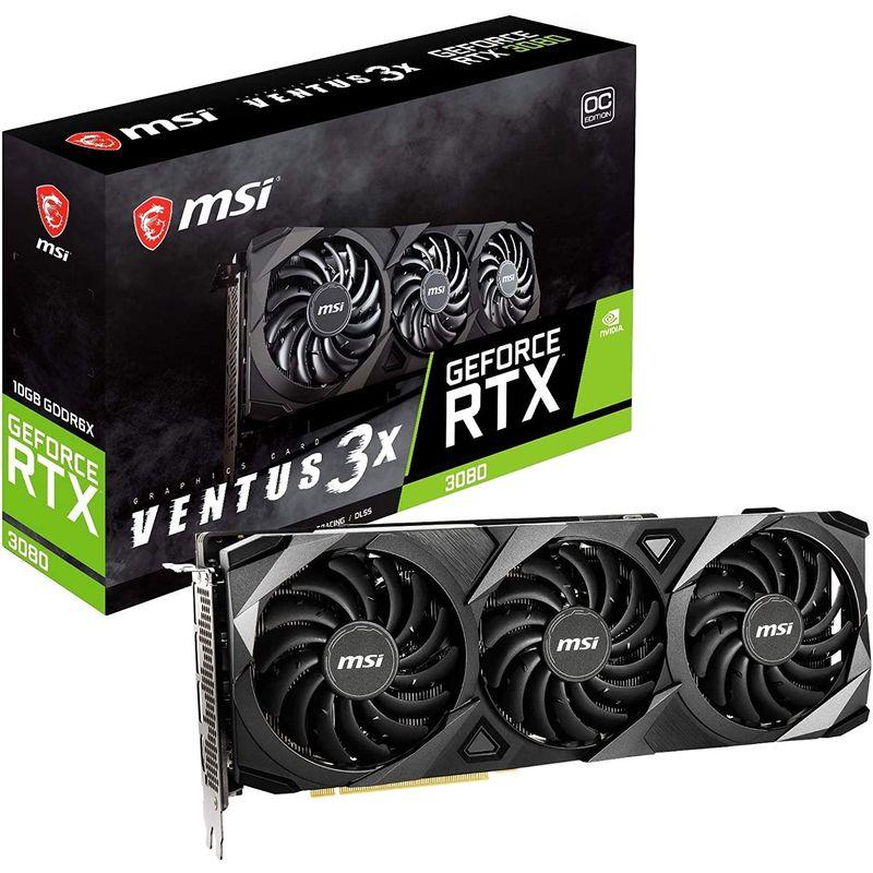 ランキング1位獲得 MSI 3X GeForce RTX 3080 VENTUS VENTUS 代引不可