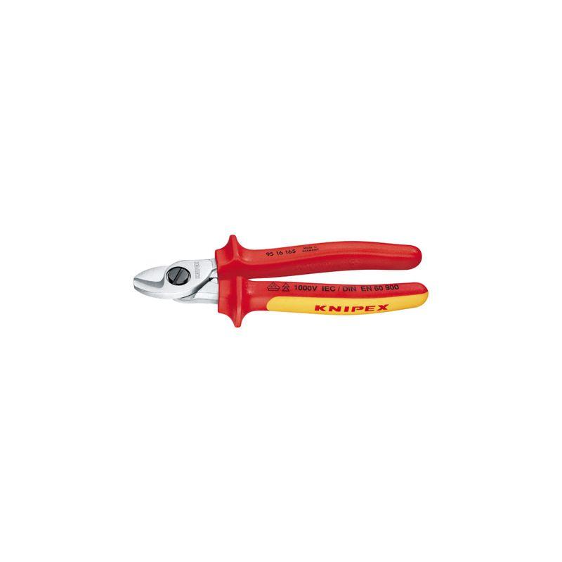 クニペックス KNIPEX 9516-165 絶縁ケーブルカッター 1000V (SB) :20230503042717-01841