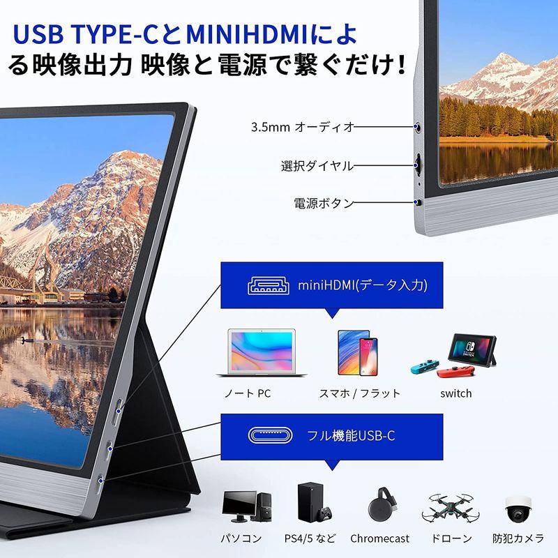 モバイルモニター 4k UHD 15.6インチ モバイルディスプレイ Adobe100