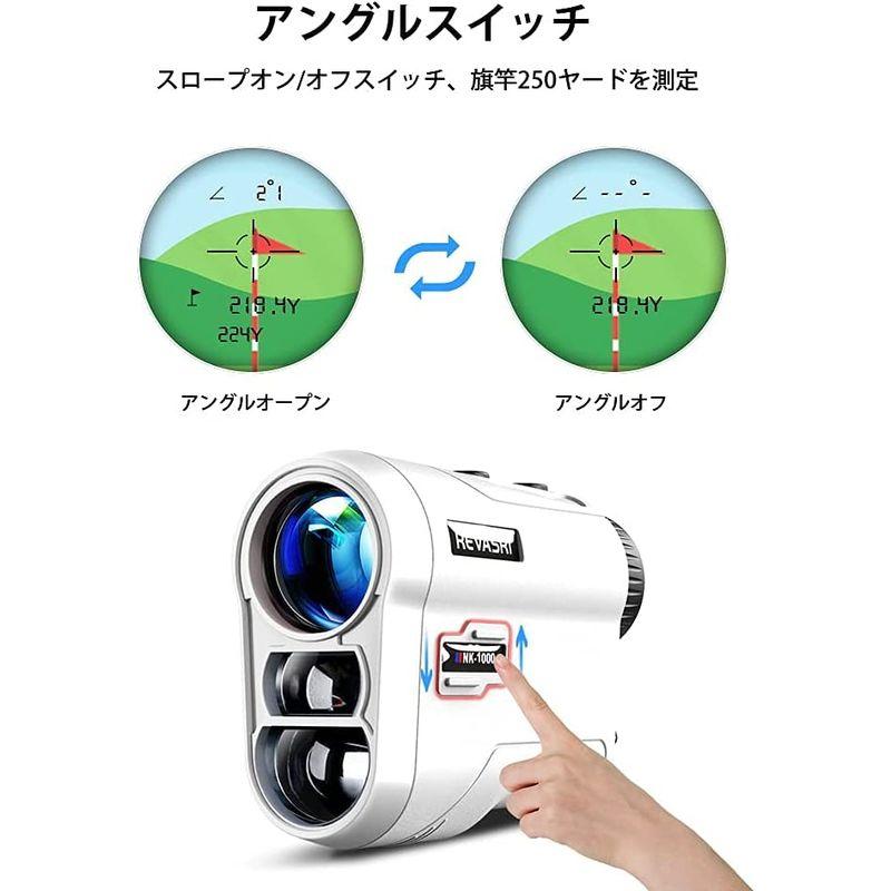 REVASRI (レバスリ) ゴルフ 距離計 測定器 1000yd 高低差 と ピンロック 振動付き 光学6.5倍望遠 IPX4防水 Min レバスリ ゴルフ 距離計 測定器 1000yd 高低差 と ピンロック 振動付き 光学6 5倍望遠 IPX4防水 Min 旗竿が背景と重なっている場合は