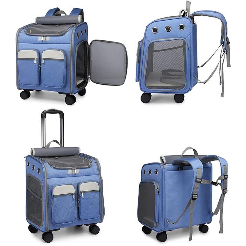 ペット用品 HAOYINEW ペットキャリー キャスター付き 猫 猫用