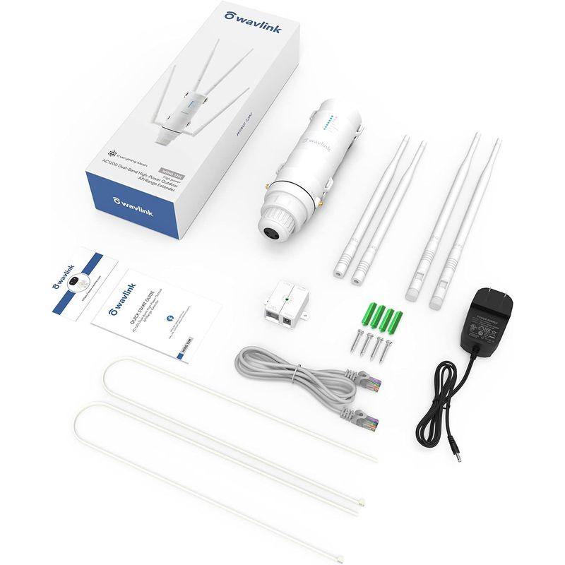 【早い者勝ち！】 ネットワーク機器 WAVLINK AC1200ハイパワー屋外耐候性Wi-Fiレンジエクステンダー 無線LAN中継器 ワイヤレスアクセスポイント/パッシブPOE 【1948100826】(10681円)