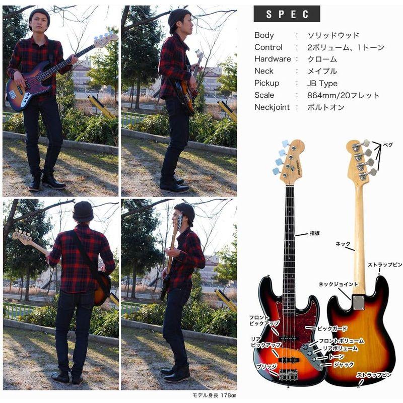 SELDER セルダー ベース ジャズベースタイプ JB-30/ホワイト