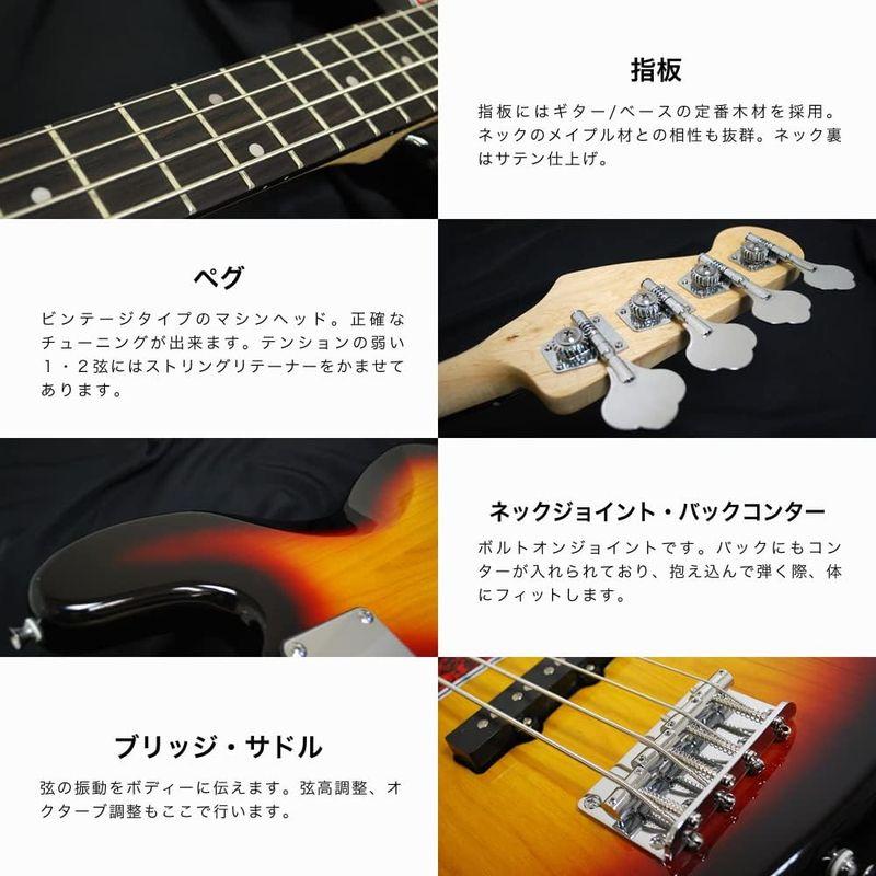 SELDER セルダー ベース ジャズベースタイプ JB-30/ホワイト