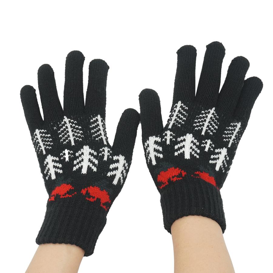手袋 グローブ 五本指 ニット 秋冬 クリスマス 可愛い おしゃれ 男女兼用 防寒 Glove Xmas Merrylifeヤフーshop 通販 Yahoo ショッピング