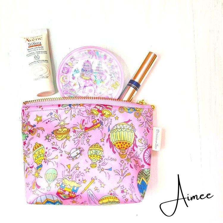 専用●リバティラミネート マルチポーチ 引き手つき LIBERTY】リバティラミネートのパッチワークポーチ💕 ～16センチ