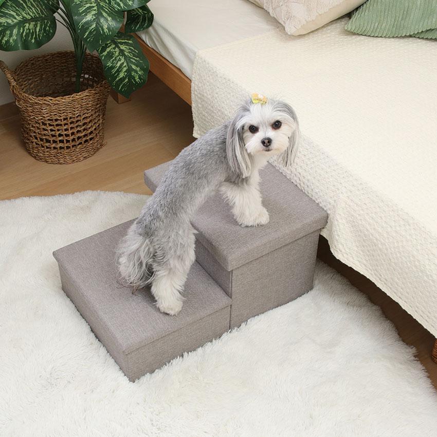 収納付きペットステップ HS-PET01 送料無料 2color ペットステップ