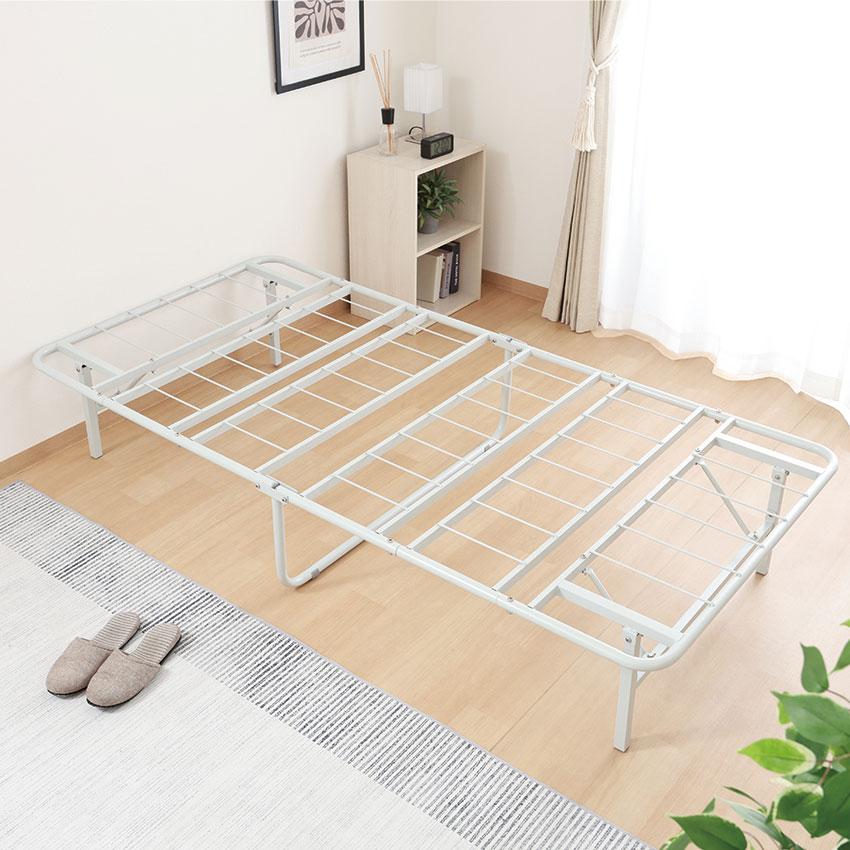 工具不要 折りたたみパイプベッド 送料無料 2color パイプベッド