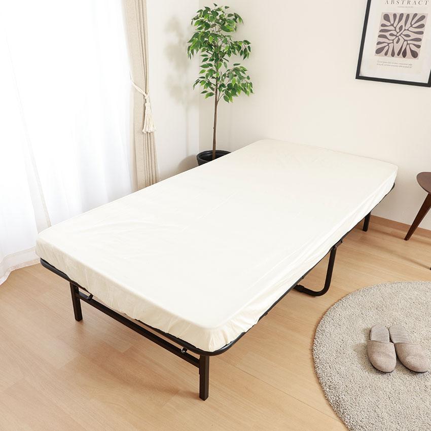 工具不要 折りたたみパイプベッド 送料無料 2color パイプベッド